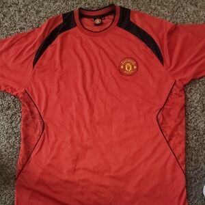 Manchester Unitef Official Merchandise Red and Black Men's Drifit Shirt